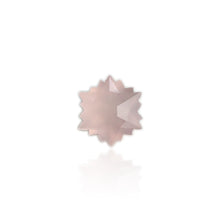 Load image into Gallery viewer, 10.5 x 12 mm. Snowflake Cut Pink African Rose Quartz
