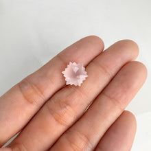 Load image into Gallery viewer, 10.5 x 12 mm. Snowflake Cut Pink African Rose Quartz
