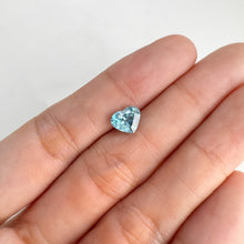 Load image into Gallery viewer, 7 mm. Heart Cut Blue Cambodian Zircon
