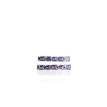 Load image into Gallery viewer, Lot of 10 3 x 4 mm. Baguette Cut Purple Brazilian Amethyst
