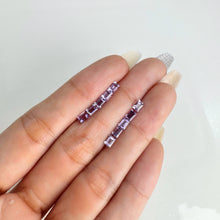 Load image into Gallery viewer, Lot of 10 3 x 4 mm. Baguette Cut Purple Brazilian Amethyst
