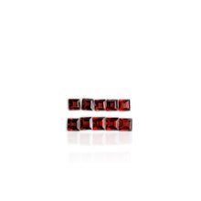 Load image into Gallery viewer, Lot of 10 4 mm. Square Cut Red African Garnet
