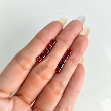 Load image into Gallery viewer, Lot of 10 4 mm. Square Cut Red African Garnet

