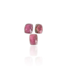 Load image into Gallery viewer, Lot of 3 8 x 10 mm. Freeform Rose-cut Pink Brazilian Tourmaline (Blemished)
