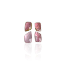 Load image into Gallery viewer, Lot of 4 6 x 9 mm. Freeform Rose-cut Pink Brazilian Tourmaline (Blemished)
