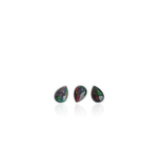 Load image into Gallery viewer, Lot of 3 5 x 7 mm. Pear Cabochon Black Ethiopian Opal
