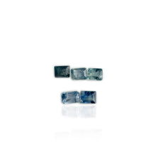 Load image into Gallery viewer, Lot of 5 3 x 4 mm. Baguette Cut Blue Thai Sapphire (Blemished)
