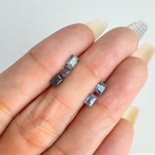 Load image into Gallery viewer, Lot of 5 3 x 4 mm. Baguette Cut Blue Thai Sapphire (Blemished)
