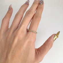 Load image into Gallery viewer, 2 mm. Round Cut Yellow Thai Sapphire Cluster Ring
