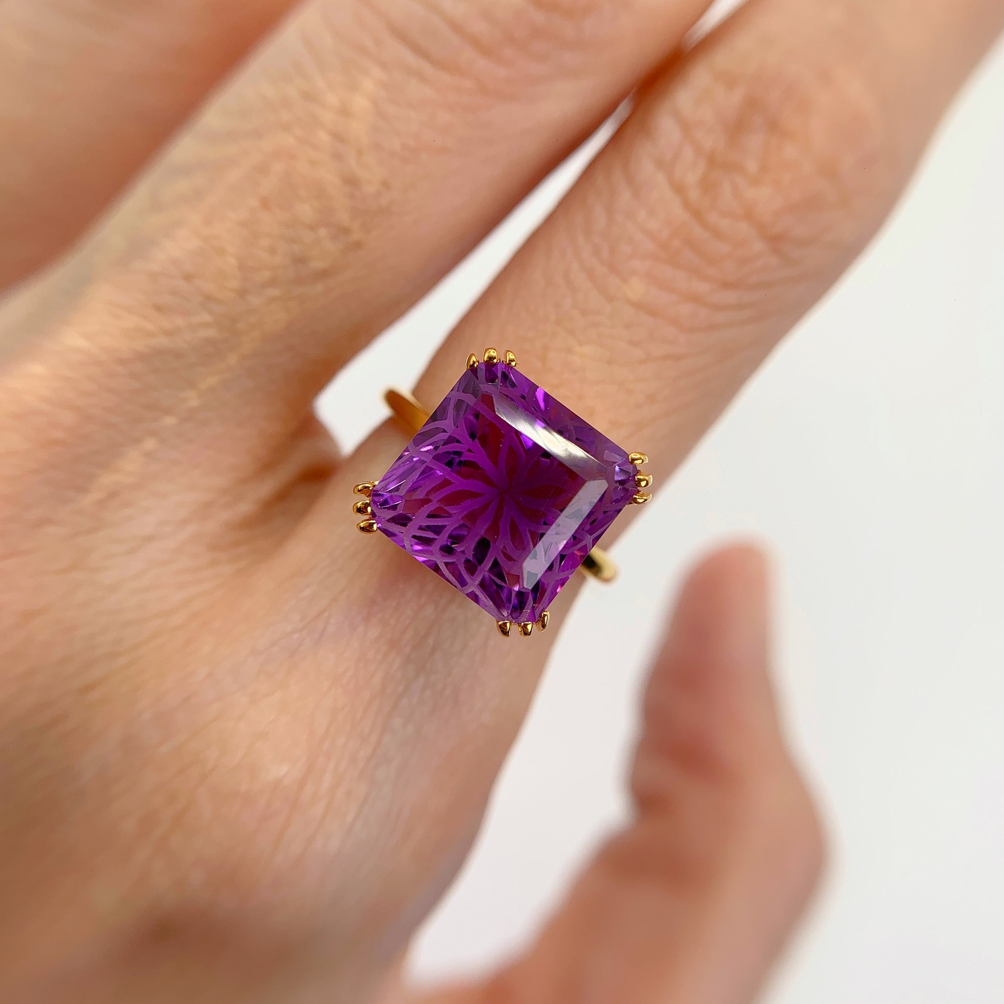 Brazilian hot sale amethyst rings