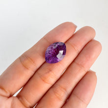 Load image into Gallery viewer, 13 x 18 mm. Carved Marquise Cut Purple Brazilian Amethyst
