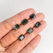 Load image into Gallery viewer, 6 x 8 mm. Octagon Cut Green Moss Agate
