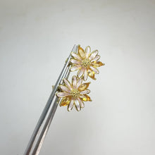 Load and play video in Gallery viewer, 3 x 6 mm. Marquise Cut Yellow Brazilian Citrine Flower Earrings
