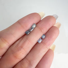 Load and play video in Gallery viewer, Lot of 5 3 x 4 mm. Baguette Cut Blue Thai Sapphire (Blemished)
