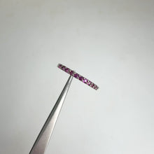 Load and play video in Gallery viewer, 1.5 mm. Round Cut Purple African Rhodolite Garnet Cluster Ring
