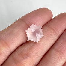 Load and play video in Gallery viewer, 10.5 x 12 mm. Snowflake Cut Pink African Rose Quartz
