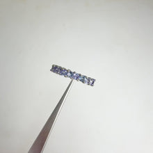 Load and play video in Gallery viewer, 2.5 mm. Round Cut Blue Violet Tanzanite Cluster Ring
