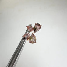 Load and play video in Gallery viewer, 5 x 7 mm. Pear Cut Multi-coloured Nigerian Tourmaline Cluster Earrings

