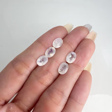 Load and play video in Gallery viewer, Lot of 5 6 x 8 mm. Oval Cut White Indian Moonstone
