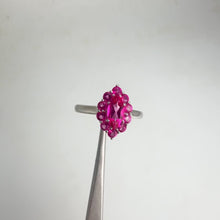 Load and play video in Gallery viewer, 4 x 8 mm. Marquise Cut Pink Brazilian Mystic Topaz Cluster Ring
