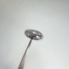 Load and play video in Gallery viewer, 2 mm. Round Cut Blue Violet Tanzanite Cluster Ring
