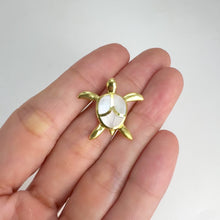 Load and play video in Gallery viewer, Mother of Pearl Turtle Pendant
