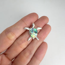 Load and play video in Gallery viewer, Mother of Pearl Turtle Pendant
