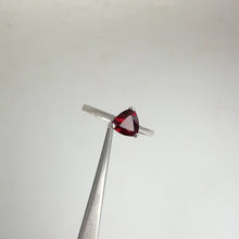 Load and play video in Gallery viewer, 6 mm. Trillion Cut Red Mozambican Garnet Ring
