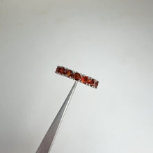 Load and play video in Gallery viewer, 3.5 mm. Round Cut Orange Brazilian Citrine Cluster Ring
