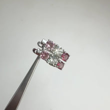 Load and play video in Gallery viewer, 5 mm. Round Cut Multi-coloured Tourmaline Cluster Earrings

