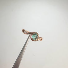 Load and play video in Gallery viewer, 4 x 5 mm. Oval Cut Blue Green Brazilian Tourmaline Ring
