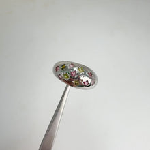 Load and play video in Gallery viewer, 2 mm. Round Cut Multi-coloured Brazilian Tourmaline Cluster Ring
