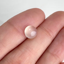Load and play video in Gallery viewer, 7 mm. Round Cabochon White Indian Moonstone
