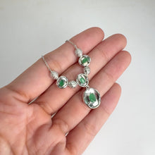 Load and play video in Gallery viewer, 4 x 6 mm. Oval Cut Green Brazilian Emerald Necklace
