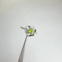 Load and play video in Gallery viewer, 5 mm. Round Cut Green Pakistani Peridot Ring
