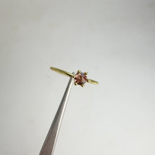 Load and play video in Gallery viewer, 4 mm. Round Cut Multi-coloured Tanzanian Sapphire Stacking Ring
