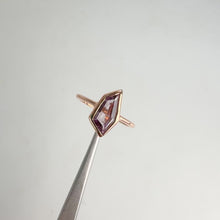 Load and play video in Gallery viewer, Handmade  7 x 13 mm. Fancy Cut Purple Burmese Spinel Ring

