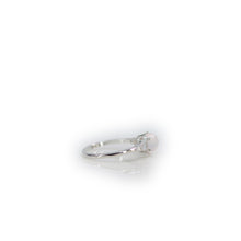 Load image into Gallery viewer, 6 mm. Round Rose-Cut Very Light Pink African Rose Quartz with Cz Accents Ring
