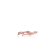 Load image into Gallery viewer, Handmade 5 x 9 mm. Freeform Rose-cut Pink Brazilian Tourmaline Drop Earrings
