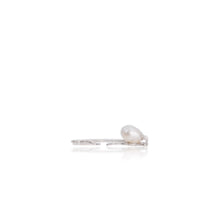 Load image into Gallery viewer, 8 x 10 mm. Oval White Freshwater Pearl Earrings
