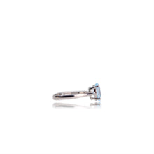 Load image into Gallery viewer, 7 x 9 mm. Oval Cut Sky Blue Brazilian Topaz Ring
