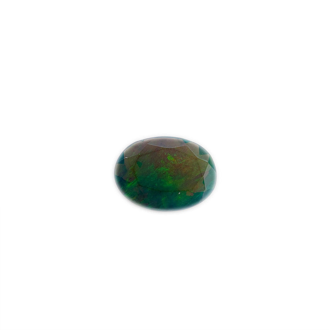 9 x 13 mm. Oval Cut Black Ethiopian Opal
