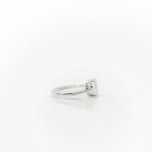 Load image into Gallery viewer, 6 x 8 Octagon Cut White Indian Moonstone with Cz Band Ring
